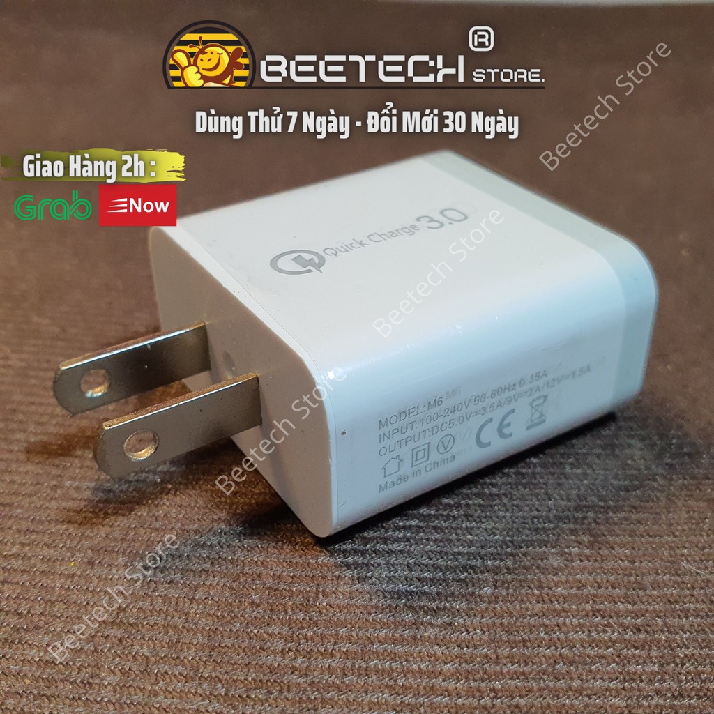 Củ sạc 18w cho iPhone cổng USB, Cốc sạc nhanh iPhone  - Beetech