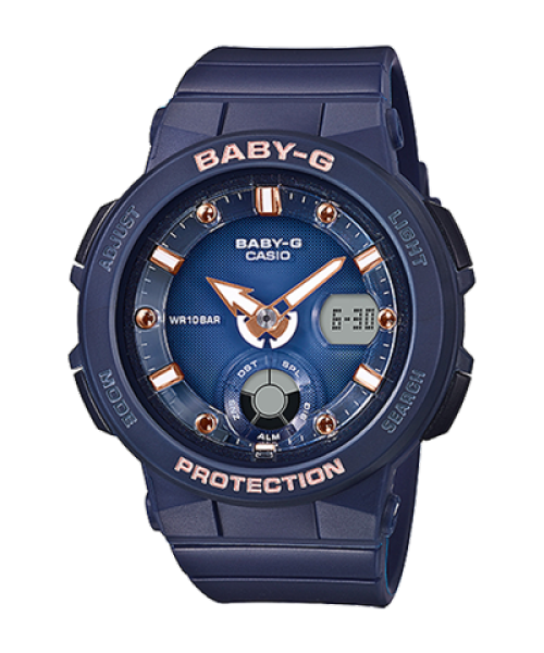 Đồng hồ Casio Baby-G Nữ BGA-250-2A2DR chính hãng  chống va đập, chống nước 100m - Bảo hành 5 năm - Pin trọn đời