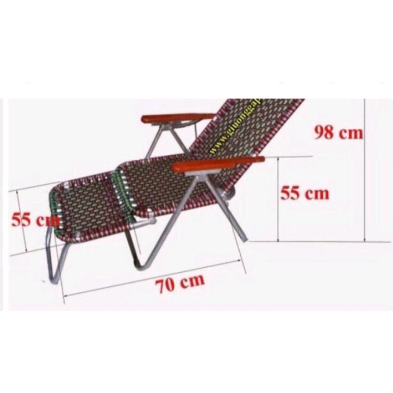 ghế bố xếp sơn tĩnh điện