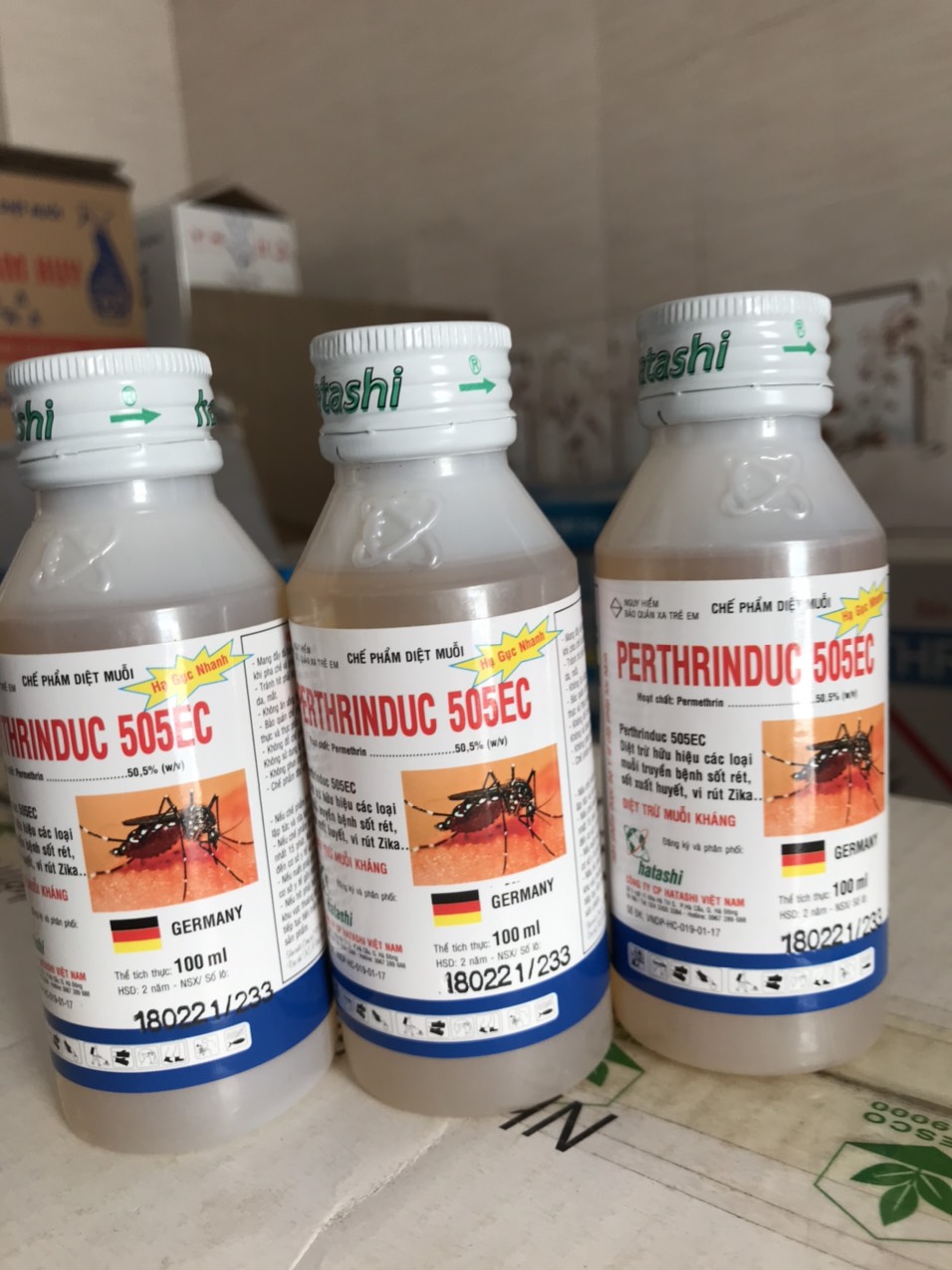 [Hoàn Tiền 10%] Thuốc diệt muỗi Permethrin Đức 505EC chai 100ml nguyên liệu ngoại nhập diệt muỗi kiến gián hiệu quả thuốc xịt muỗi y tế thuốc nhúng mùng