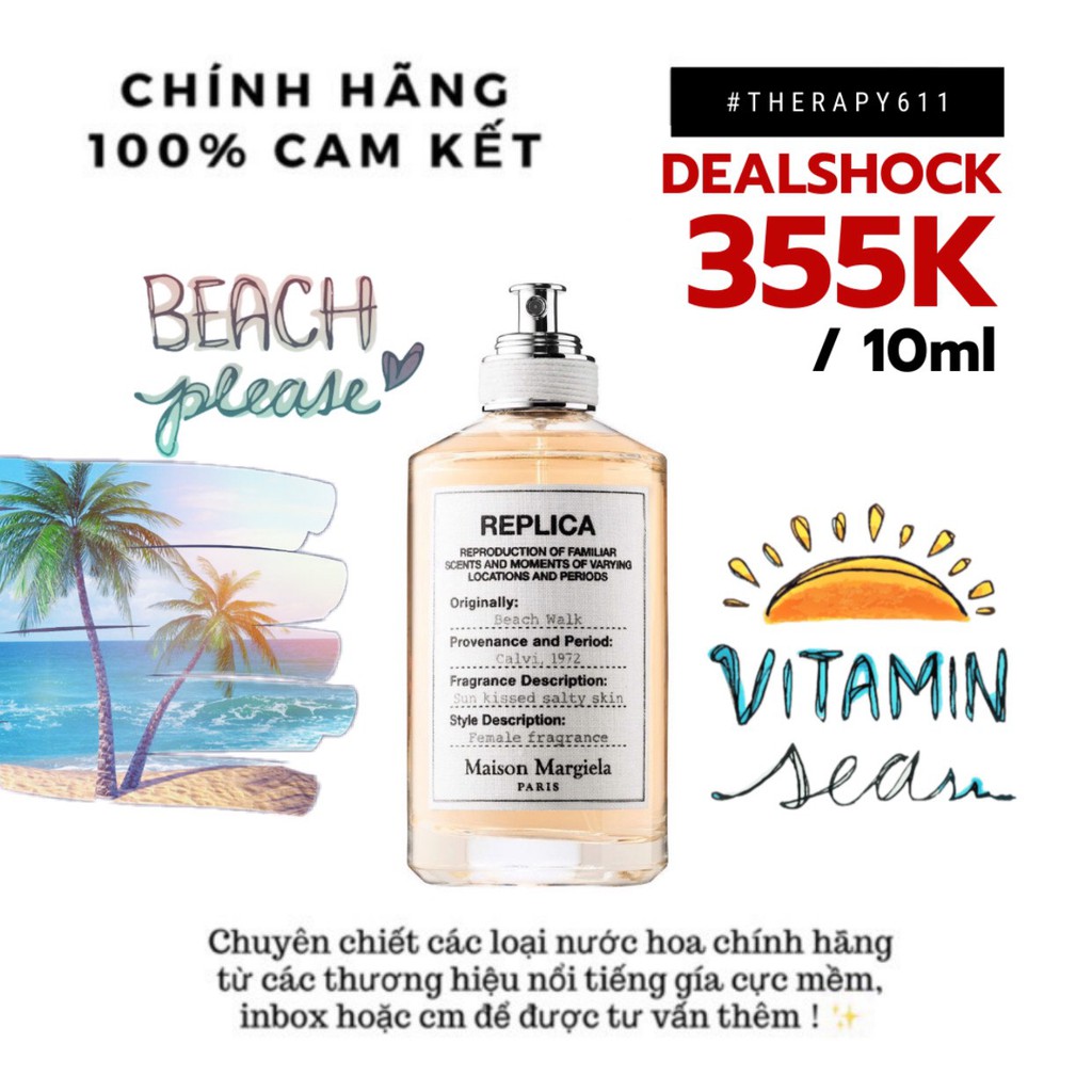 Nước Hoa Replica Beach Walk EDT 5ml/10ml