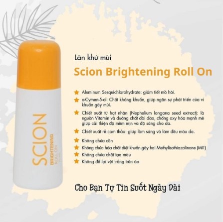 Lăn khử mùi scion mỹ 75ml