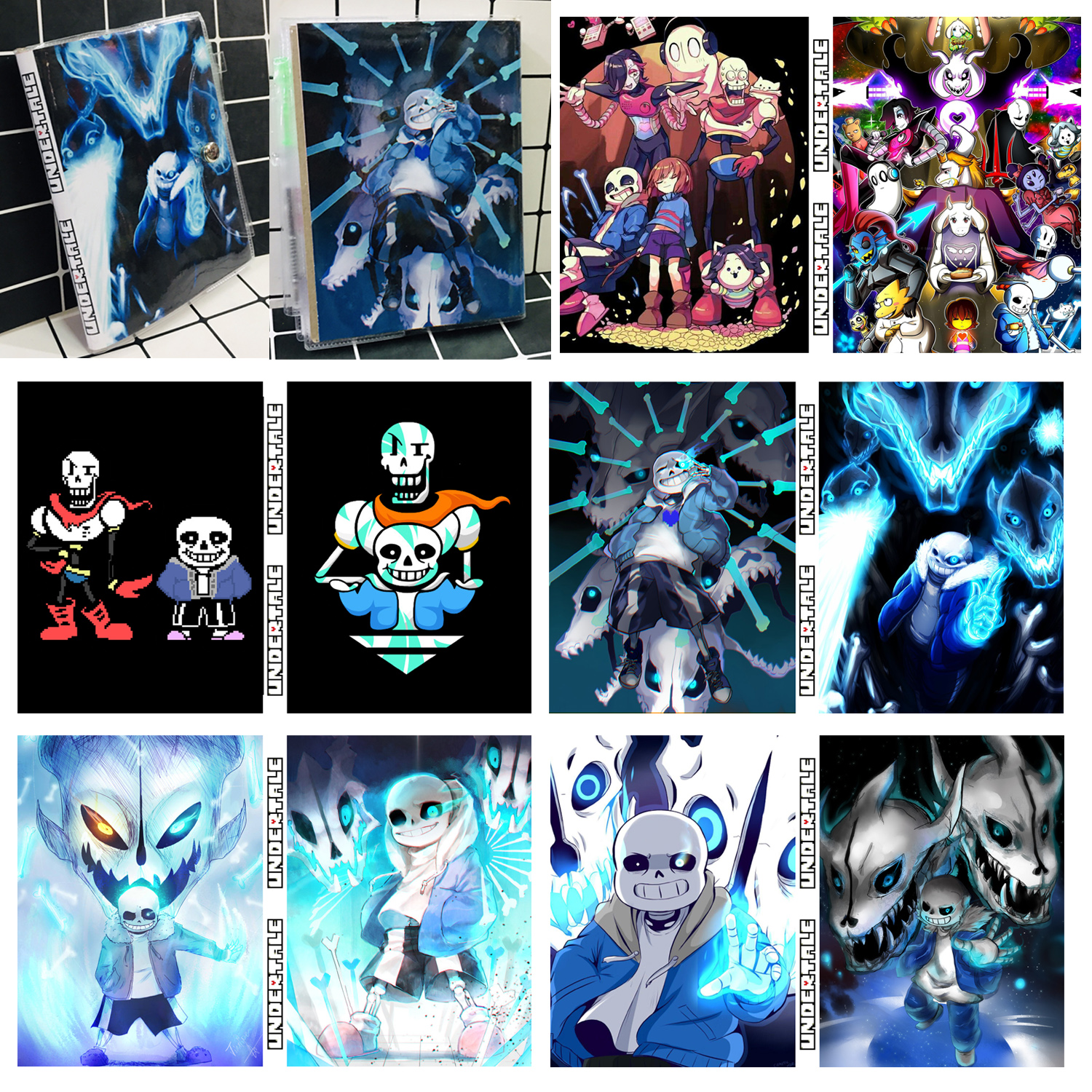 Sổ tay kèm bút Sans Undertale