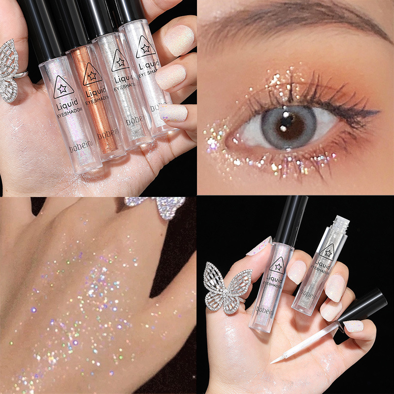 🔥 Chất lỏng Eyeshadow Chất lỏng Glitter Powder Sequin Lụa Ngọc trai Gloss và High Gloss YVETTERY