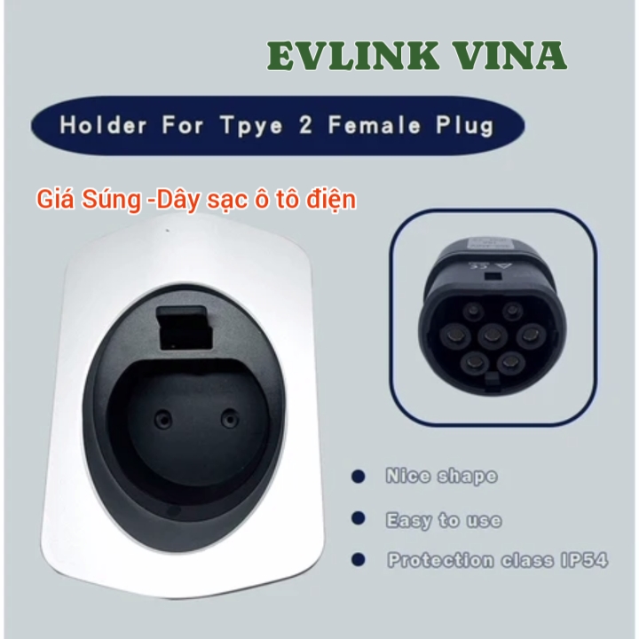 GIÁ ĐỠ SÚNG SẠC TYPE 2 Ô TÔ ĐIỆN VINFAST