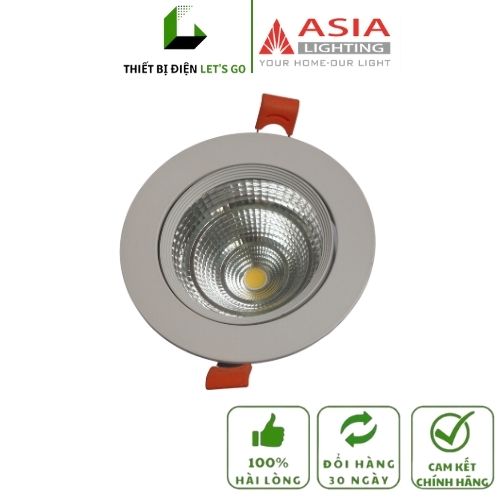 Đèn led âm trần mặt kính - cob asia 5w-7w-12w