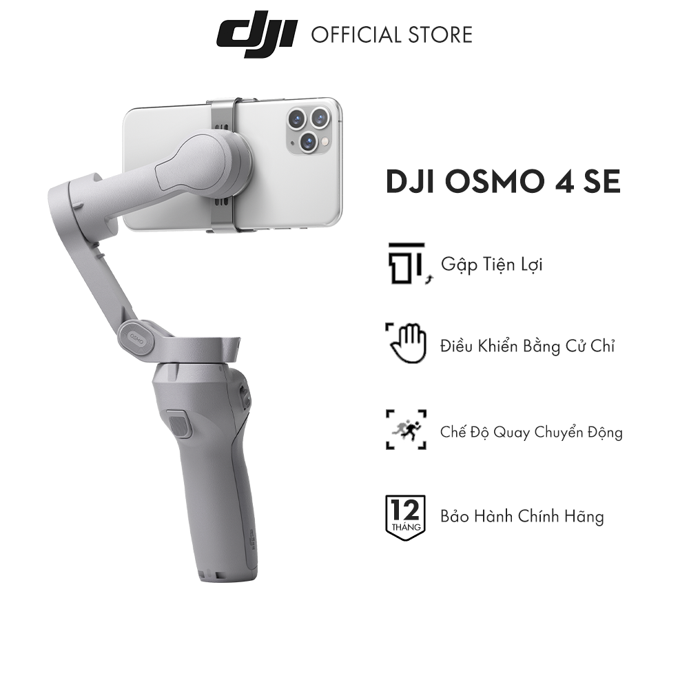 Dji om 4 se - tay cầm gimbal dji om 4 se chống rung điện thoại hàng chính hãng bảo hành 12 tháng