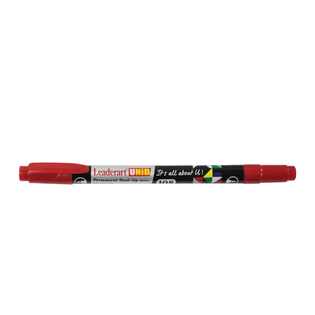 1 Chiếc Bút dạ kính 2 đầu Leaderart 108 (10/1440) -Xanh/Đen/ Đỏ (Chiếc)