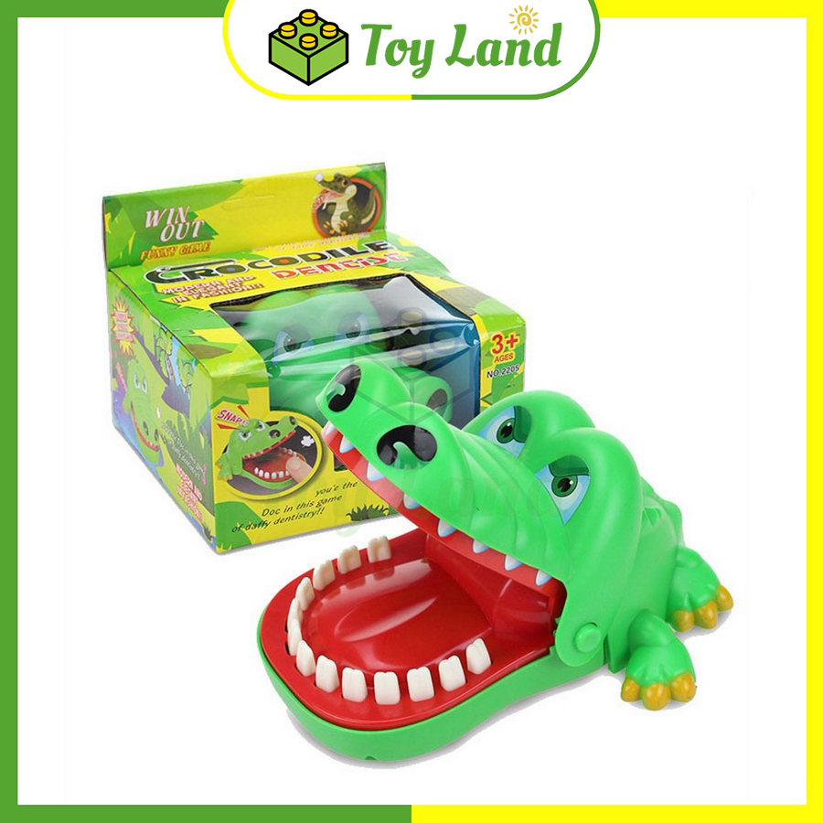 Trò chơi khám răng cá sấu crocodile dentist loại tốt cá sấu cắn tay đồ chơi trẻ em xả stress vui nhộn giải trí