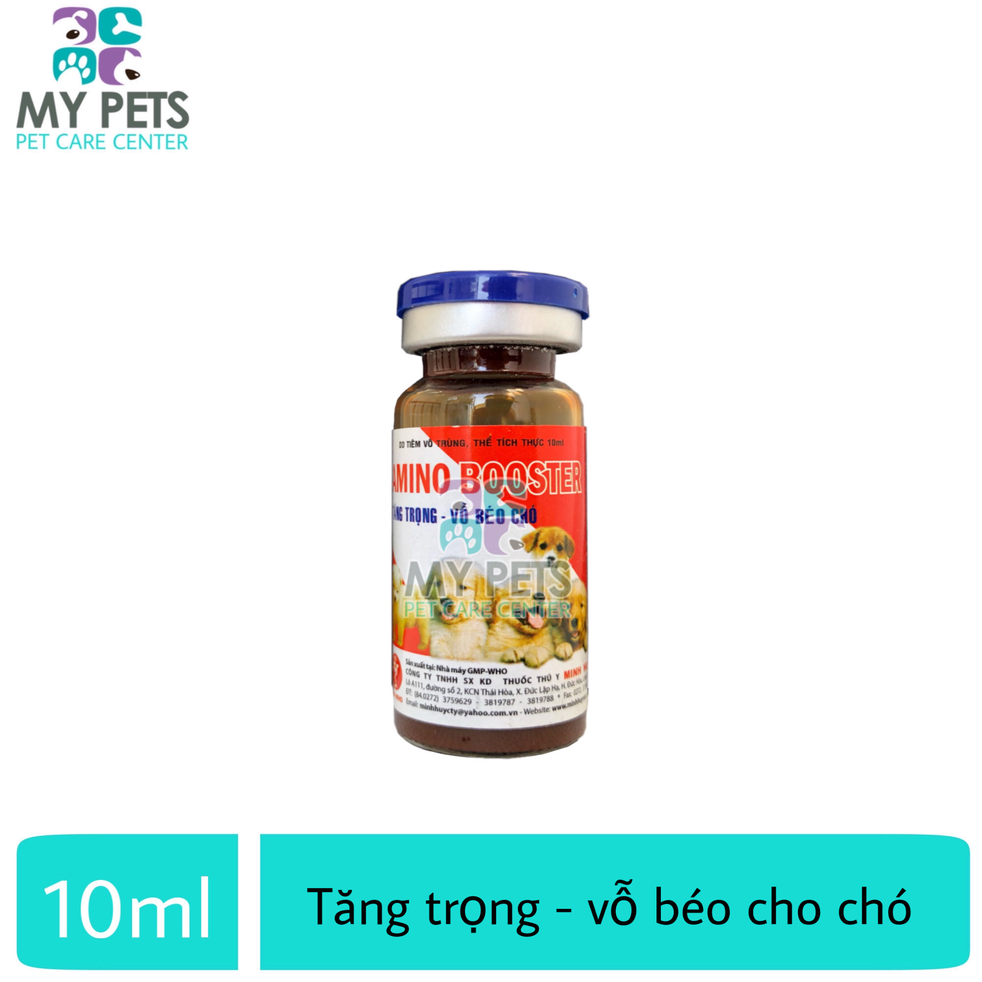 Tiêm tăng trọng vỗ béo tăng tiết sữa cho chó - Amino Booster lọ 10ml