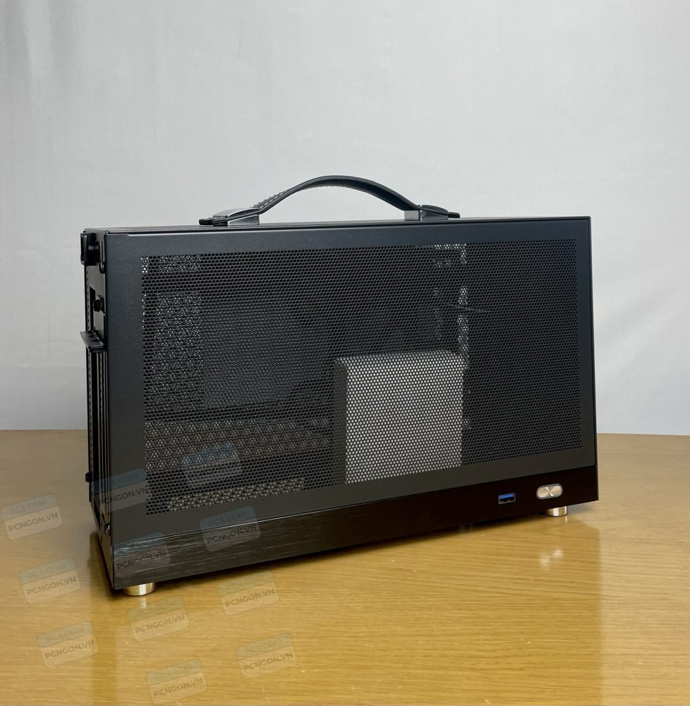 [PCNGON] Vỏ case máy tính Mini ITX Shiny Snake S400 - Đen (Type C, Riser 4.0)