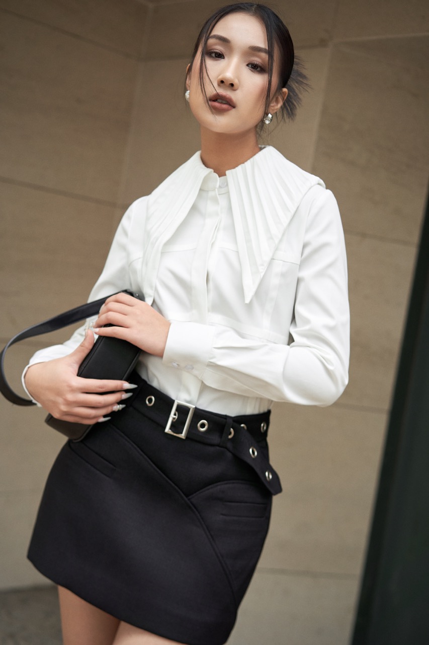 Áo sơ mi form rộng cách điệu - ESTHER STUDIOS Cascade Shirt