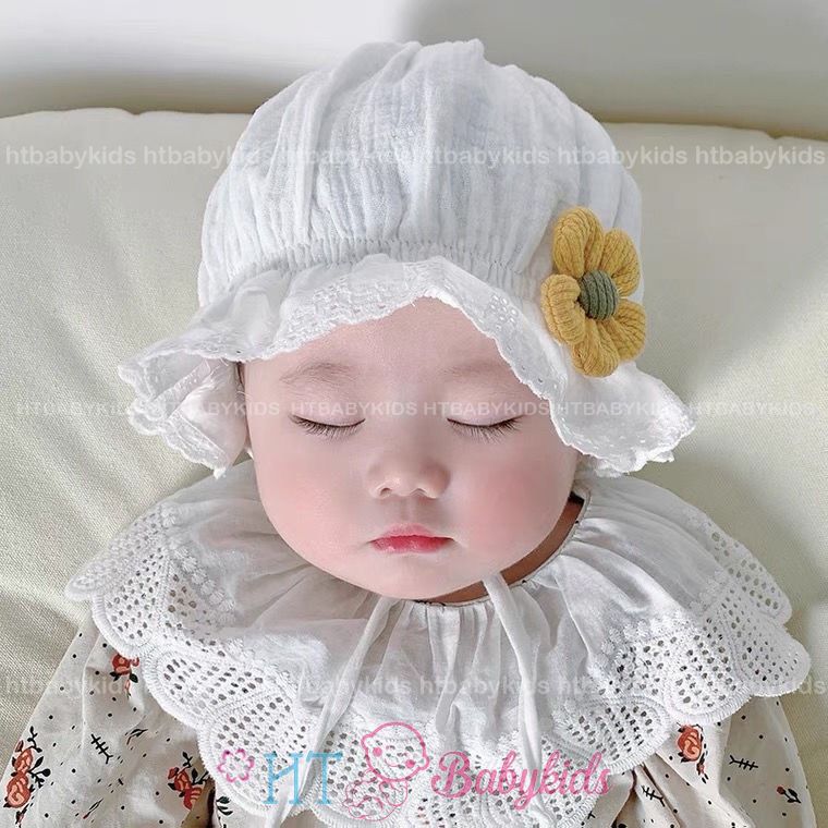 Mũ nón tiểu thư cho bé - nón vành ren công chúa cho bé gái