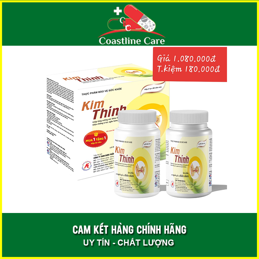 Kim Thính Hộp 180 Viên - Giúp Tăng Cường Thính Lực - Coastlinecare Pharmacy