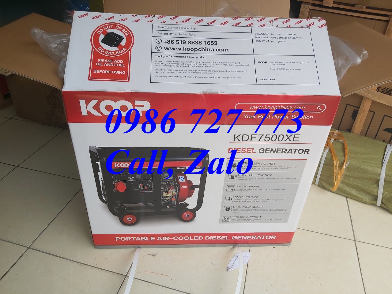 Máy phát điện dầu 5kw KOOP KDF7500XE