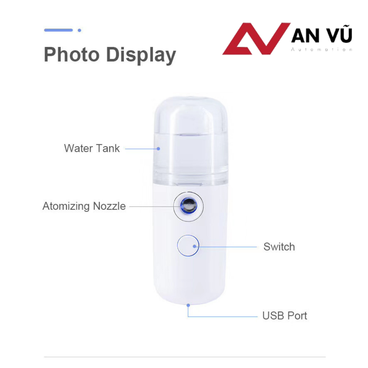 [HCM]MÁY XÔNG MẶT MINI - PHUN SƯƠNG NANO