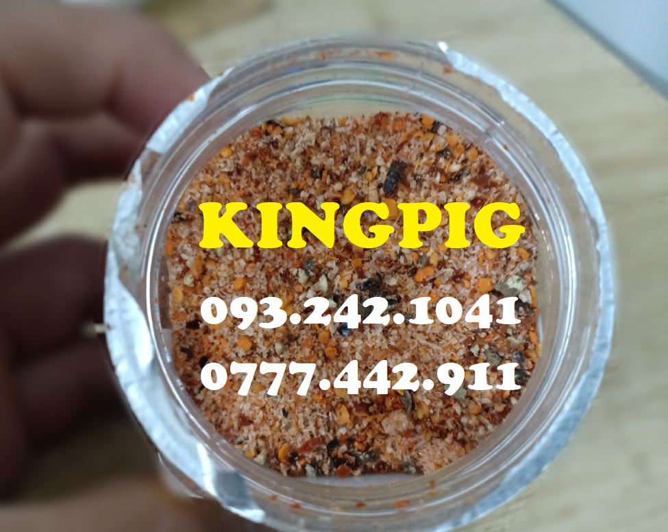 Muối sấy Huế - Muối ớt chấm trái cây ăn cơm