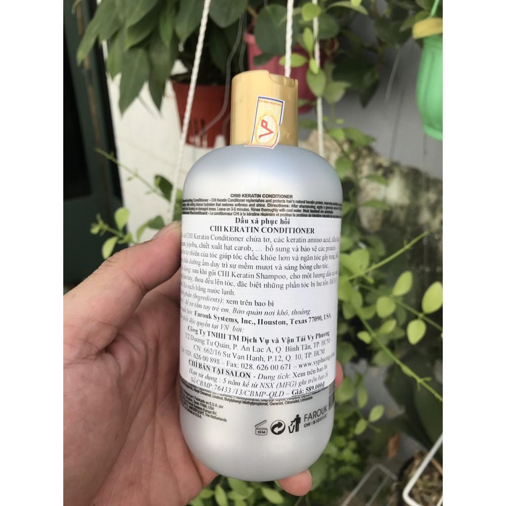Dầu xả phục hồi Chi Keratin Shampoo 355ml