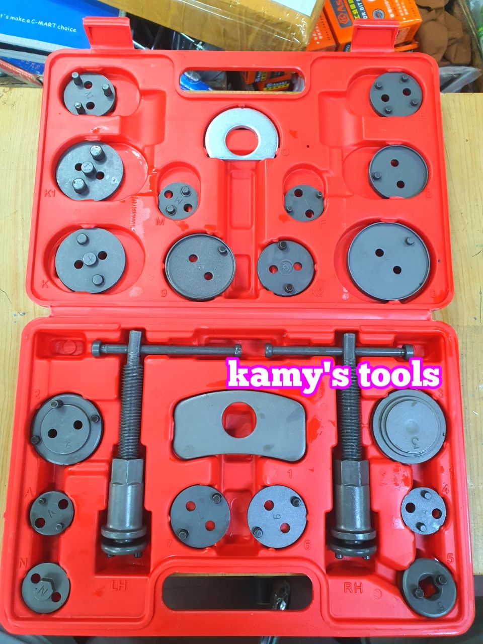 Bộ cảo vam ép piston phanh thắng đĩa 22 chi tiết