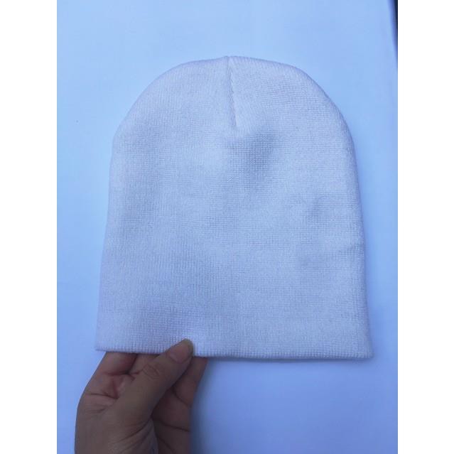 Mũ Len Beanie Trơn Dáng Ngắn 21Cm (Sỉ Tận Xưởng)