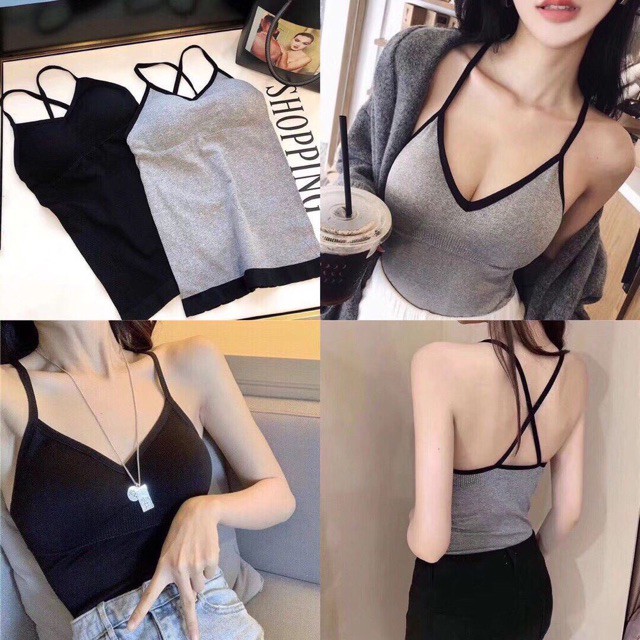 Áo bra 2 Dây Dáng Dài V89 Mới Hot 2020