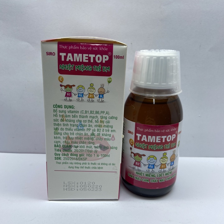 Siro Tametop - Lọ 100ml