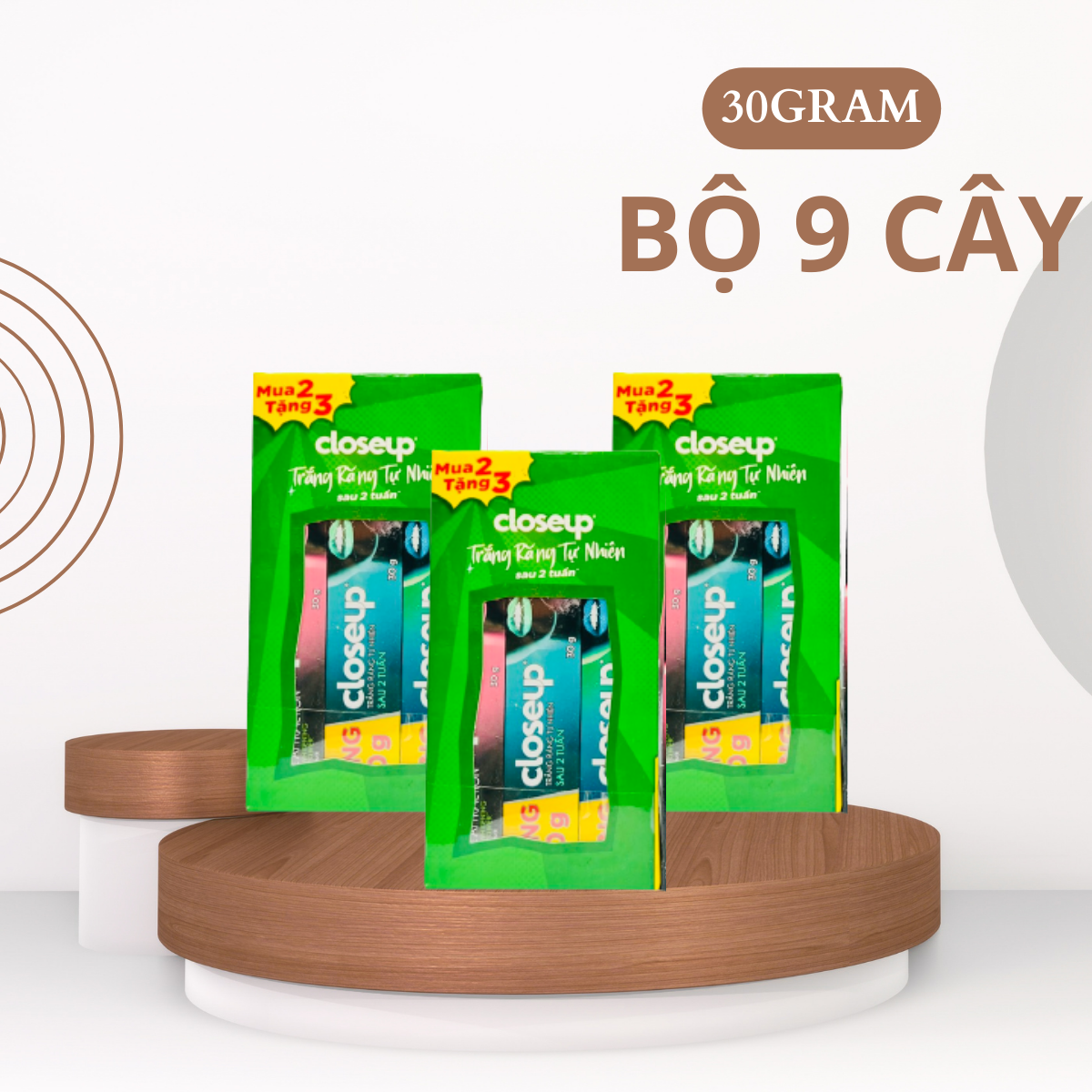 [CHỌN THEO SỐ LƯỢNG] COMBO 9 TUYP, 6 TUYP, 3TUYP KEM ĐÁNH RĂNG CLOSEUP 30G ( HỘP 3 TUYP)