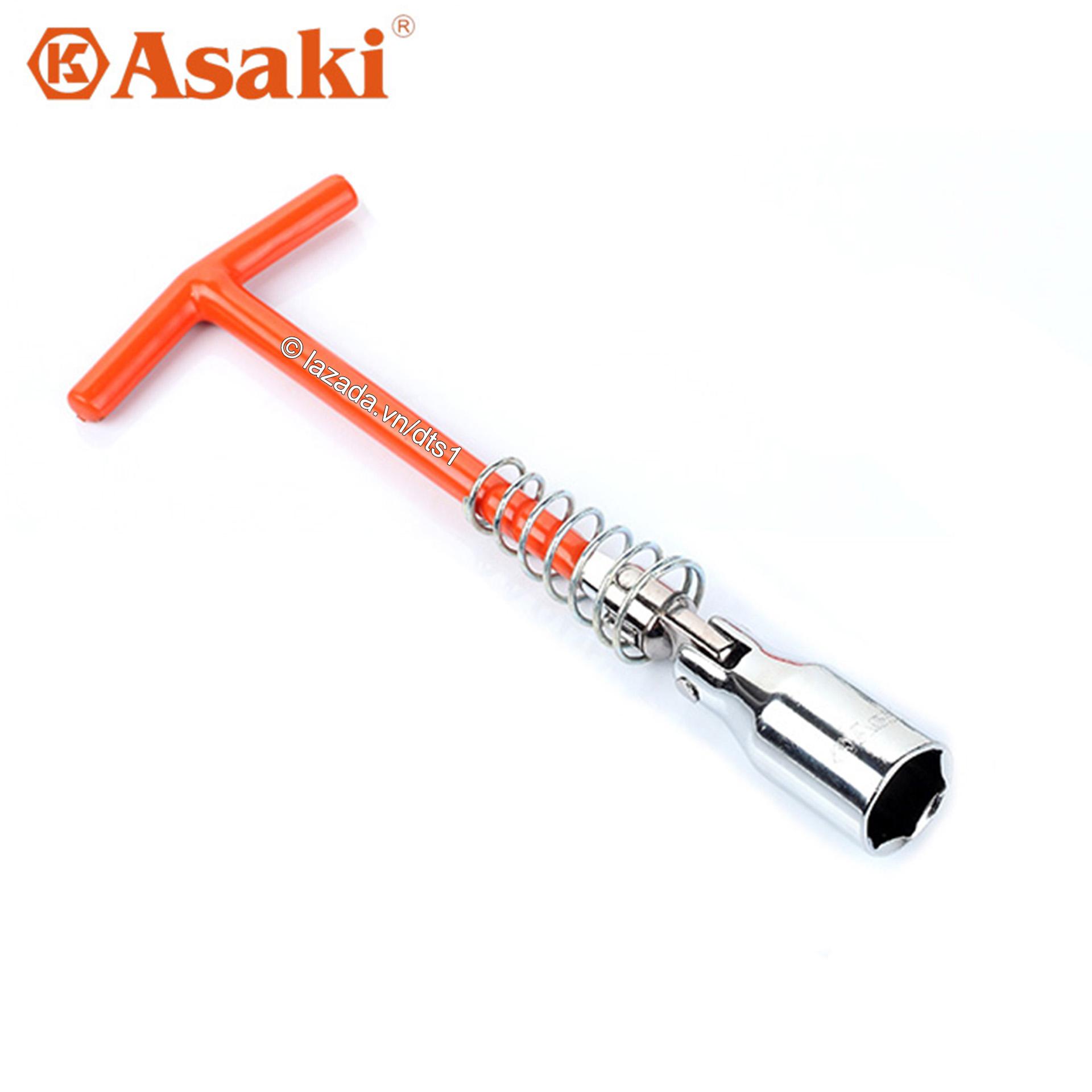 Tay mở bugi 21mm đầu bẻ Asaki AK-7607