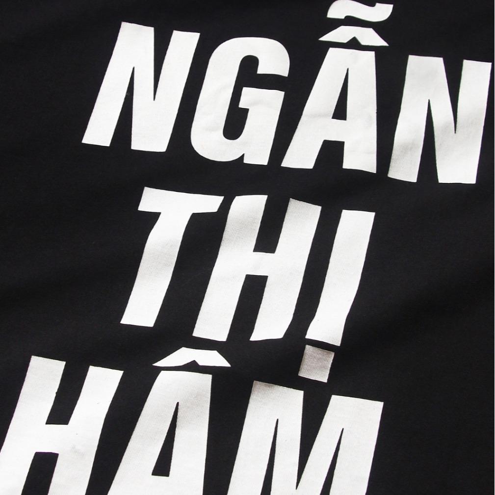 Áo Thun Tlinh "Ghệ" Two-Sided Black T-shirt