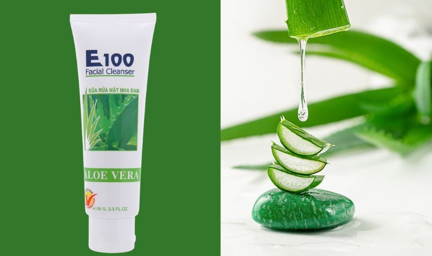 Sữa Rửa Mặt E100 Nghệ - Sữa Bò - Dưa Leo - Nha Đam