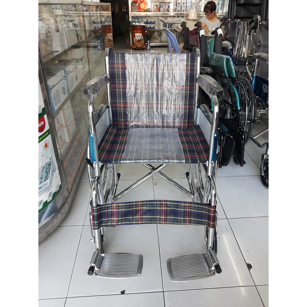 Xe lăn thường vải sọc caro/Simili Lucass X-9/X-97