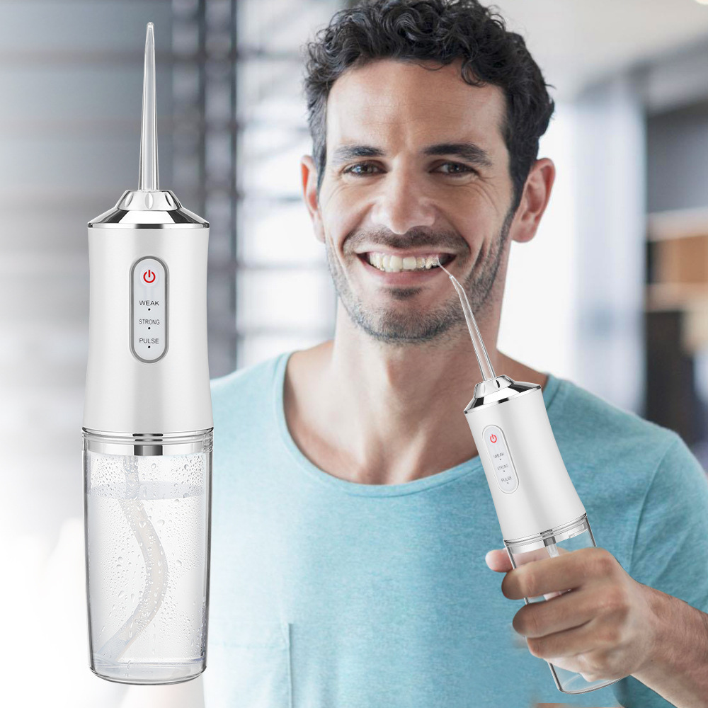 Máy Tăm Nước Cầm Tay Tự Động Oral Irrigator Đức, 4 Đầu 3 Chế Độ Xịt Cao Cấp, Dụng Cụ Vệ Sinh Răng Miệng Thế Hệ Mới, Water Flosser For Oral Hygiene ( BẢO HÀNH 12 THÁNG TRÊN TOÀN QUỐC  )