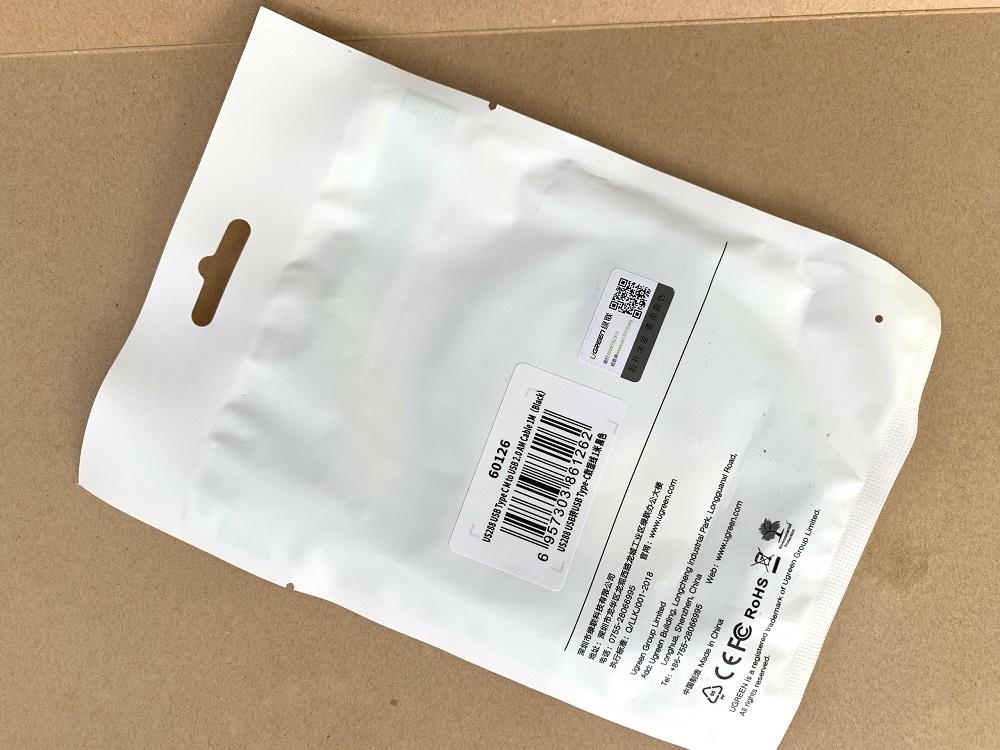 Dây cáp sạc điện thoại USB ra TypeeC - 1M - Ugreen 60126 - 60126