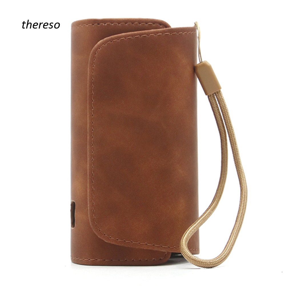 Fashion flip double book cover for iqos 3.0 case pouch bag holder cover wallet leather case for iqos 3-in cd/dvd player bags