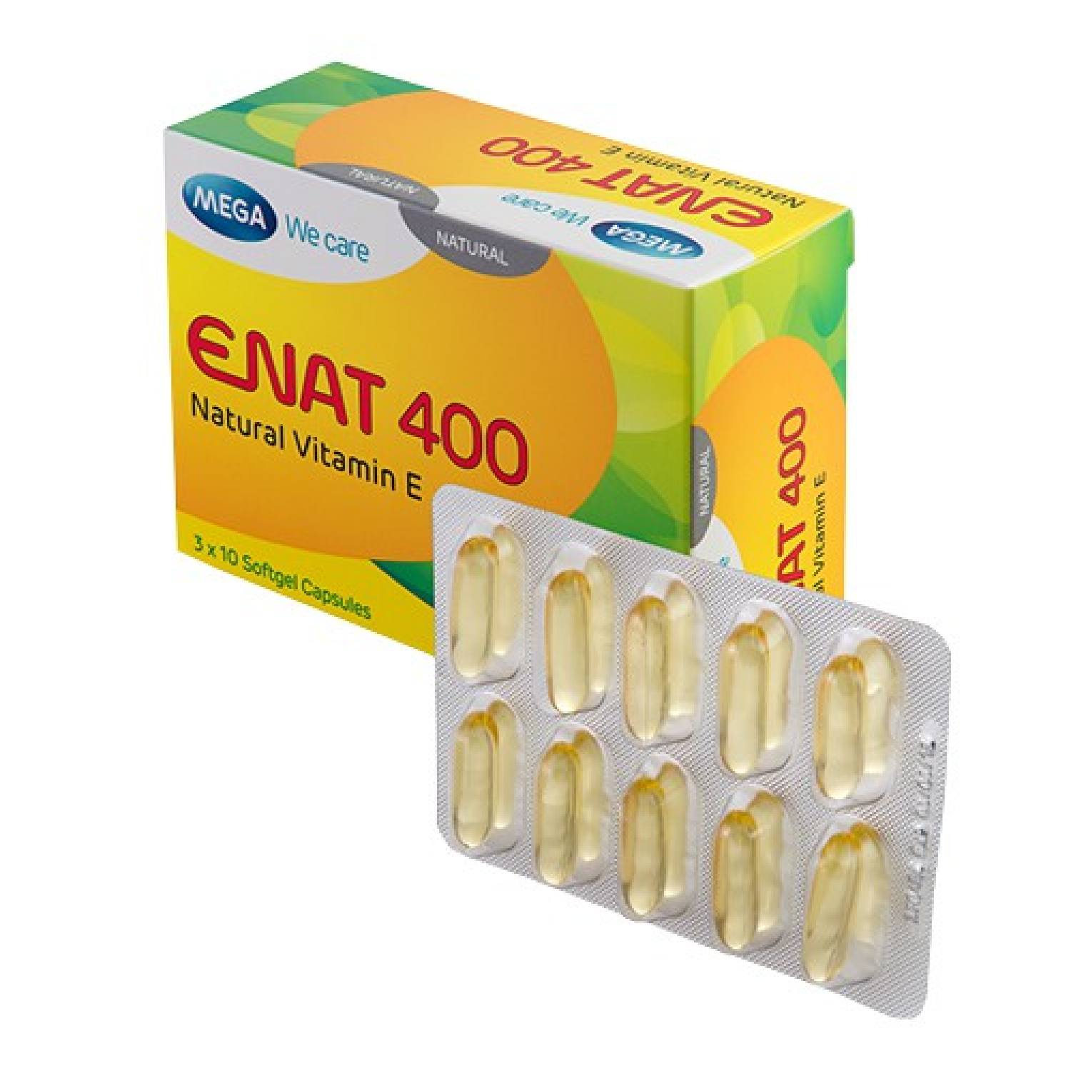 Natural Vitamin E 400 Mega We care - Enat 400