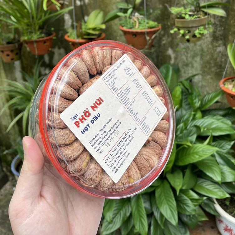 Hạt Điều Rang Muối (Điều A Cồ) Tiệm Phố Núi 500Gram