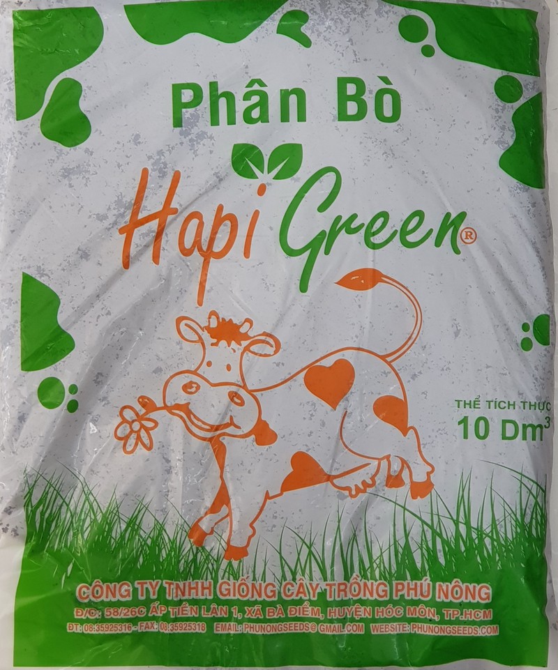 Phân Hữu Cơ - Phân Bò Hapi Green Phú Nông 3dm3