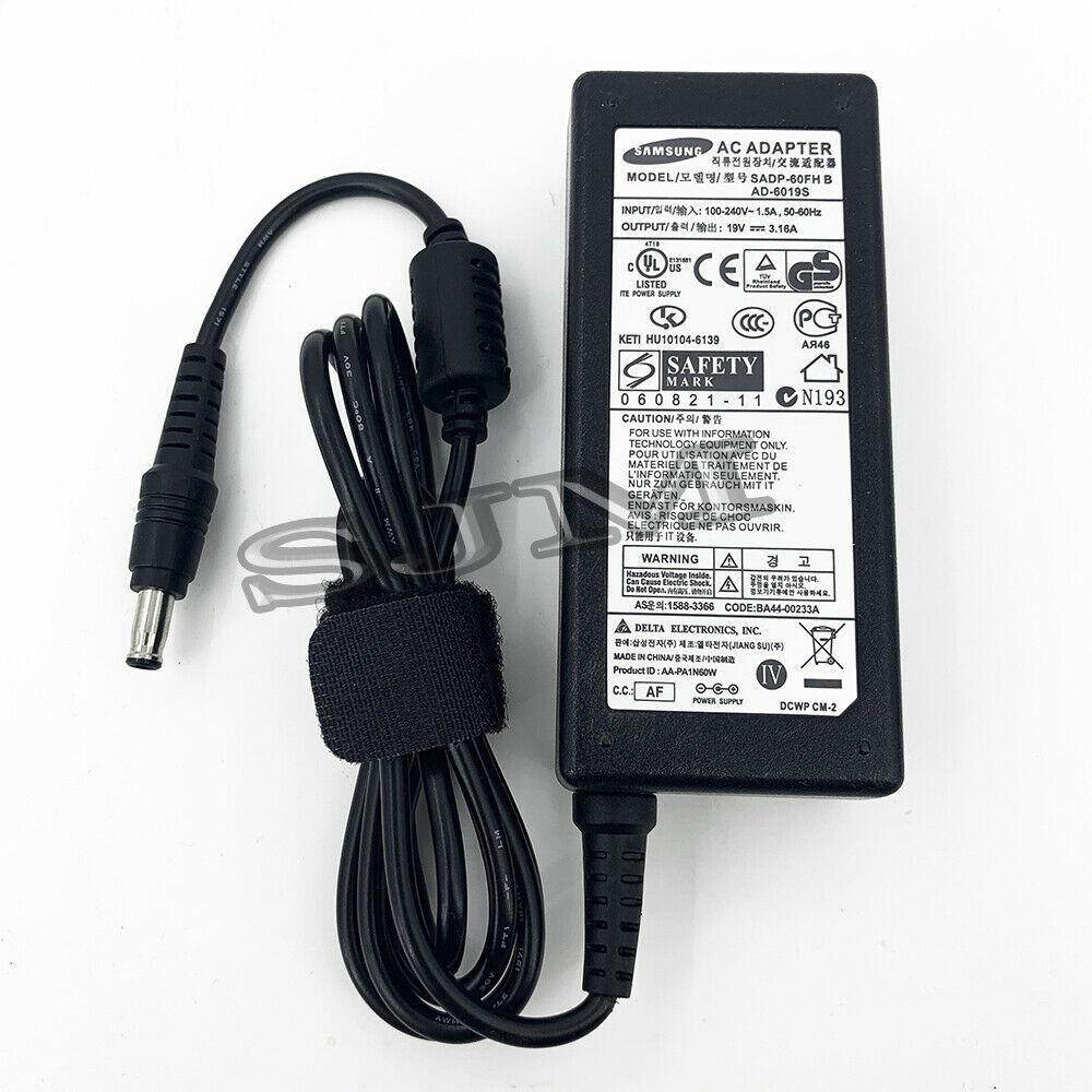 Sạc laptop samsung 19v 3.16a hàng zin bảo hành 12 tháng tặng 1 dây nguồn