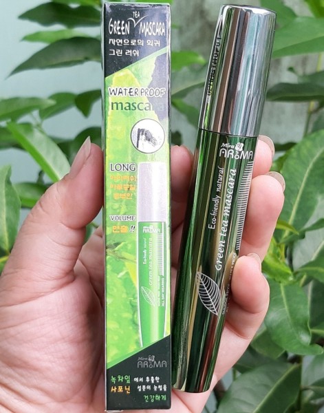 Mascara trà xanh ( Dày mi gấp 02 lần, mi cong 75 độ, không thấm nước)  Mira Green Tea Water Proof 8.5ml – Hàn Quốc
