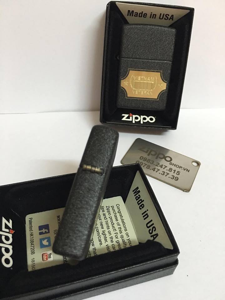 Zippo 28875 - Zippo Vietnam War Black Crackle