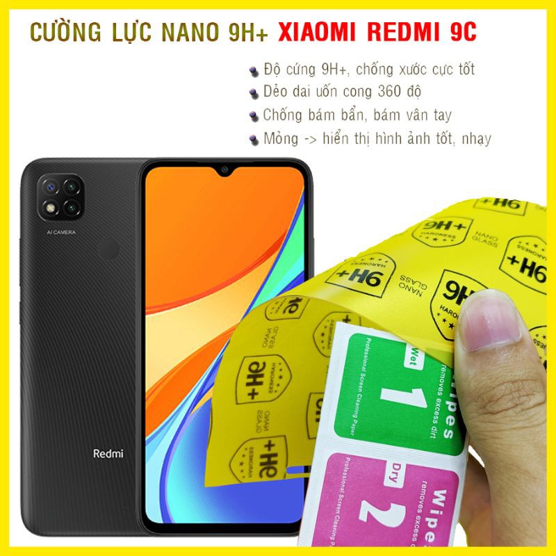 Dán cường lực dẻo nano Xiaomi redmi 9C