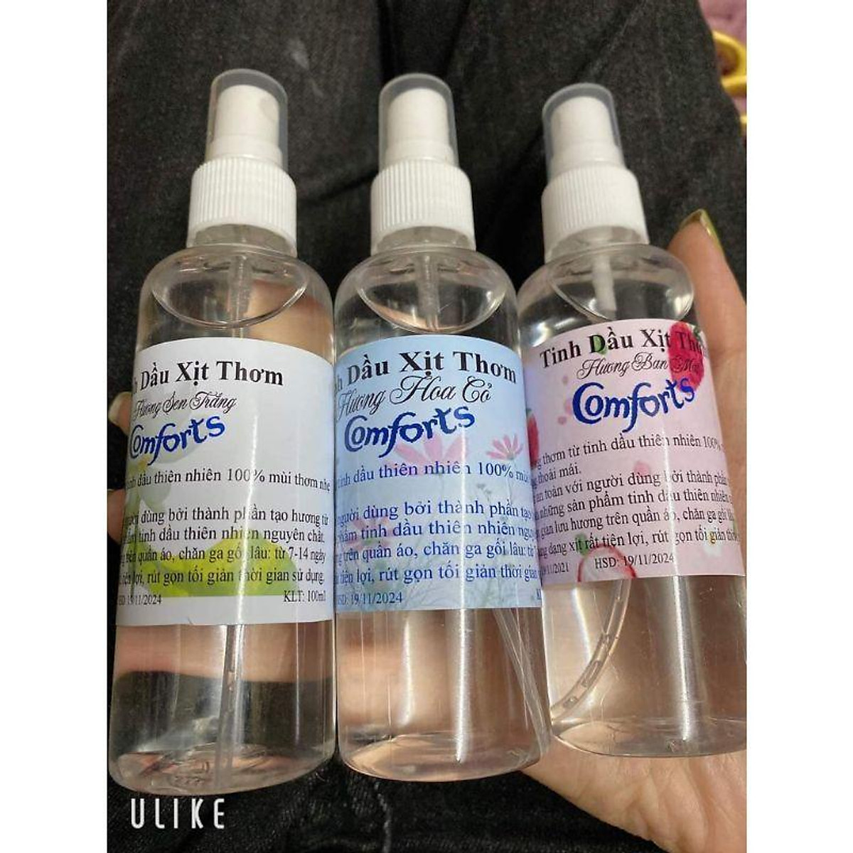 Tinh Dầu Comfort Xịt Thơm Quần Áo Chai 100ml