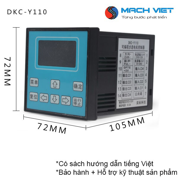 Bộ điều khiển 1-2 động cơ bước động cơ servo DKC-Y110 DKC-Y120 kèm theo hướng dẫn tiếng việt
