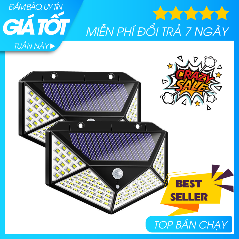 (ĐÈN CHIẾU SÁNG) Đèn 100 LED, đèn siêu sáng, đèn tích điện, đèn sân vườn, đèn tích điện năng lượng mặt trời, đèn trang trí, đèn led năng lượng mặt trời