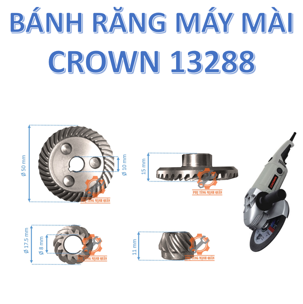 phụ tùng máy mài crown 13288 -Rotor/ruột máy mài Crown 13288  -CT3055-3117 tặng kèm chổi than tương ứng- stator-công tắc-bánh răng-đầu nhôm - ổ than (than 251)