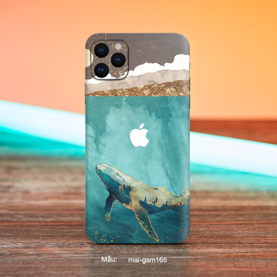 Miếng dán skin mẫu Biển đêm -165 cho iPhone 7 Plus, 8 Plus, X, XS, XS Max, 11, 11 Pro, 11 Pro Max