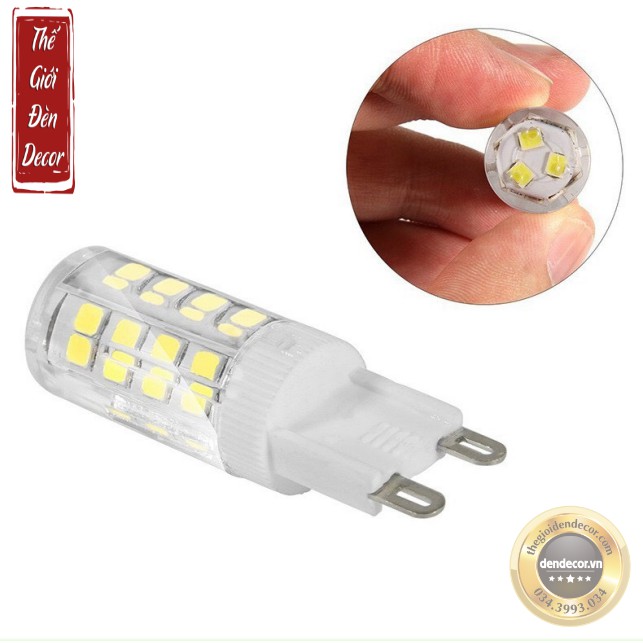 BÓNG LED ĐUI G9 LẮP ĐÈN CHÙM THẢ DECOR