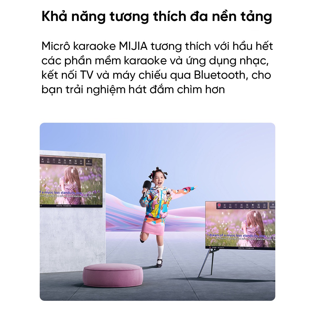 Micro KARAOKE kèm loa Bluetooth Xiaomi MIJIA K - Micro KARAOKE Bluetooth Xiaomi