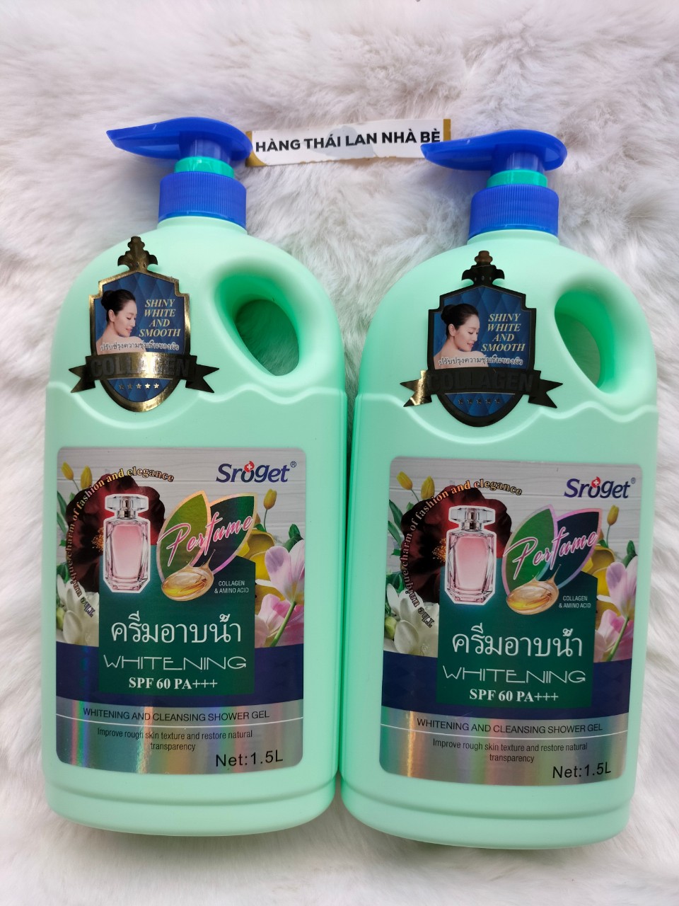 Sữa tắm Sroget Thái Lan trắng da cao cấp 1500ml