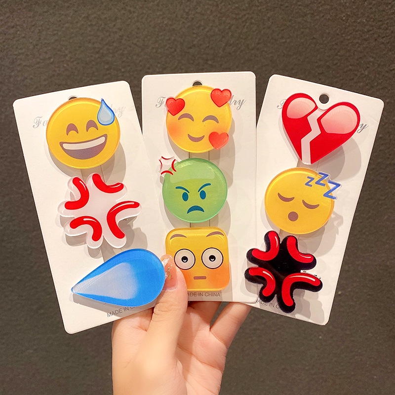 KẸP CÀI TÓC ICON CẢM XÚC